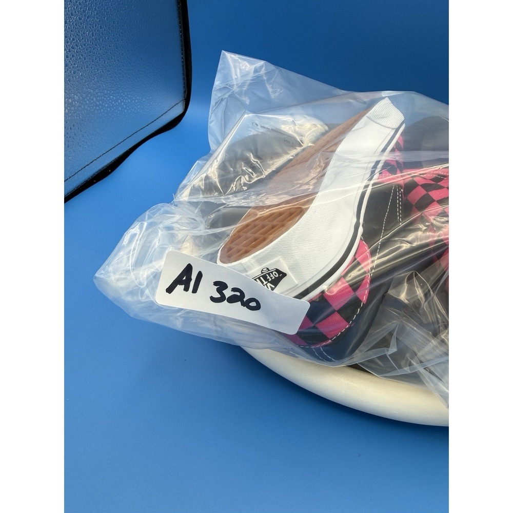Vans Slip-On Checkerboard Womens Size 8 Hot Pink Black Skate Shoe Sneakers - Picture 8 of 8